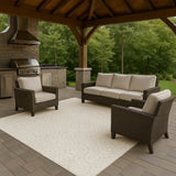 Dalyn The Reserve TR12 Ivory Rug outdoor lifestyle image