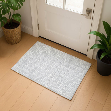 Dalyn The Reserve TR12 Silver Rug shown in a room