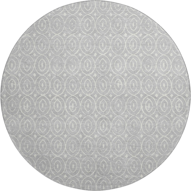 Dalyn The Reserve TR12 Silver Rug round rug