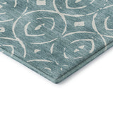 Dalyn The Reserve TR12 Turquoise Rug corner detail