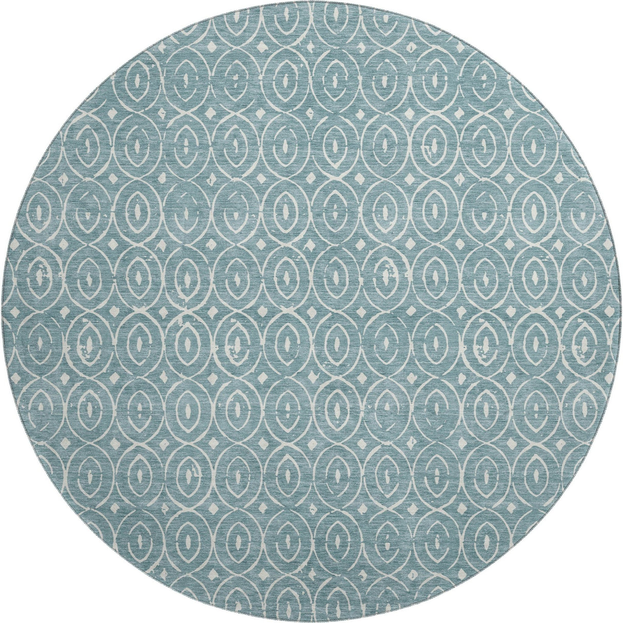 Dalyn The Reserve TR12 Turquoise Rug round rug