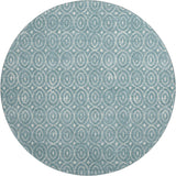Dalyn The Reserve TR12 Turquoise Rug round rug