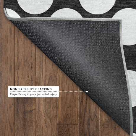 Dalyn The Reserve TR13 Black Rug backing detail