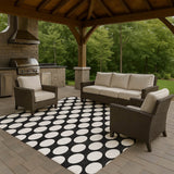 Dalyn The Reserve TR13 Black Rug outdoor lifestyle image