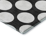 Dalyn The Reserve TR13 Black Rug corner detail
