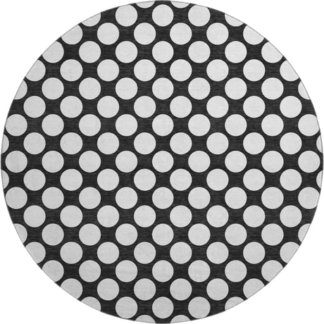Dalyn The Reserve TR13 Black Rug round rug