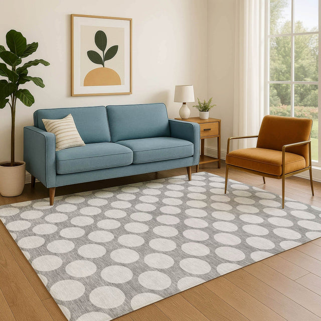 Dalyn The Reserve TR13 Gray Rug shown in a room
