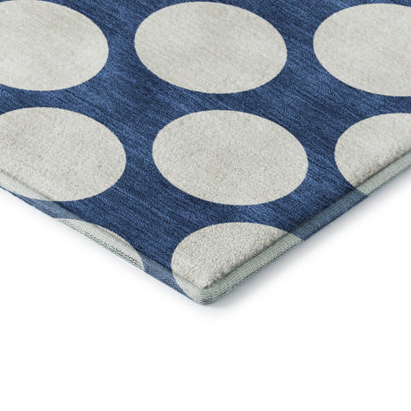 Dalyn The Reserve TR13 Navy Rug corner detail