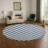 Dalyn The Reserve TR13 Navy Rug shown in a room