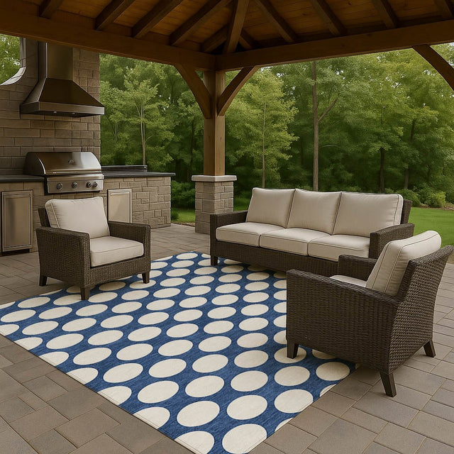 Dalyn The Reserve TR13 Navy Rug outdoor lifestyle image