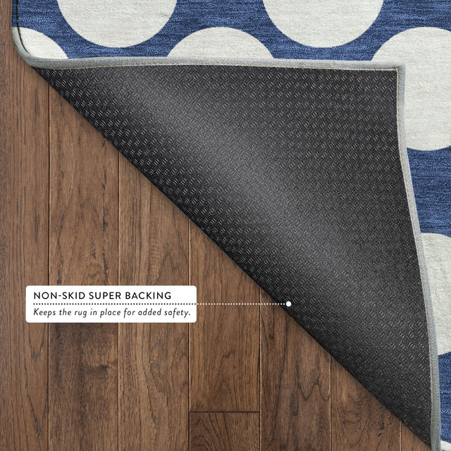 Dalyn The Reserve TR13 Navy Rug backing detail