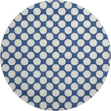 Dalyn The Reserve TR13 Navy Rug round rug