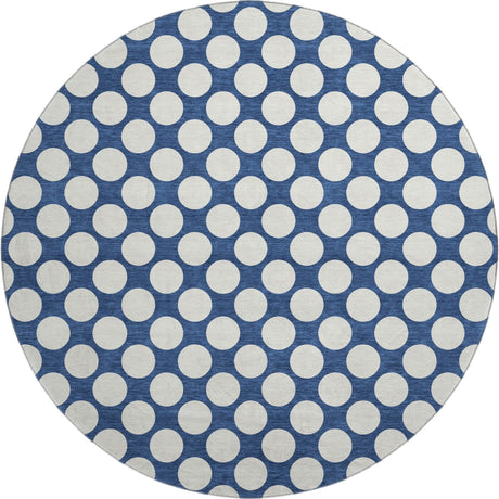 Dalyn The Reserve TR13 Navy Rug round rug