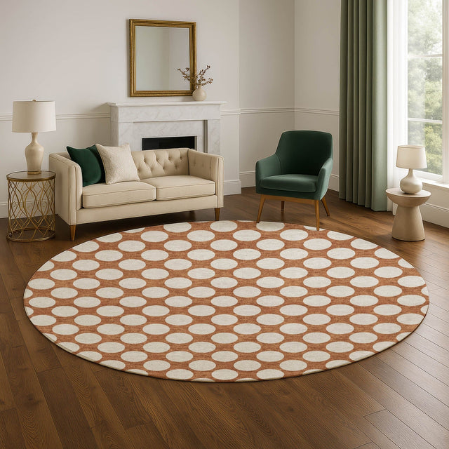 Dalyn The Reserve TR13 Paprika Rug shown in a room