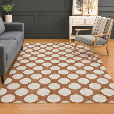 Dalyn The Reserve TR13 Paprika Rug shown in a room