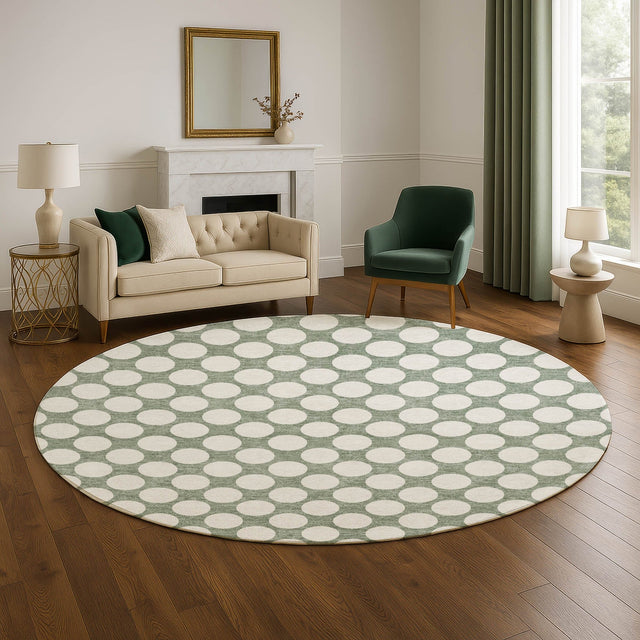 Dalyn The Reserve TR13 Sage Rug shown in a room
