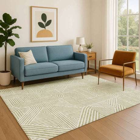 Dalyn The Reserve TR14 Aloe Rug shown in a room