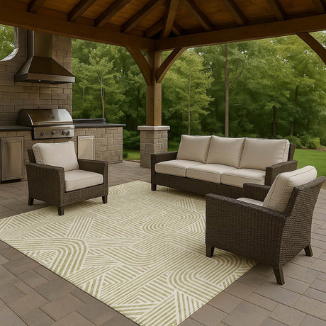 Dalyn The Reserve TR14 Aloe Rug outdoor lifestyle image
