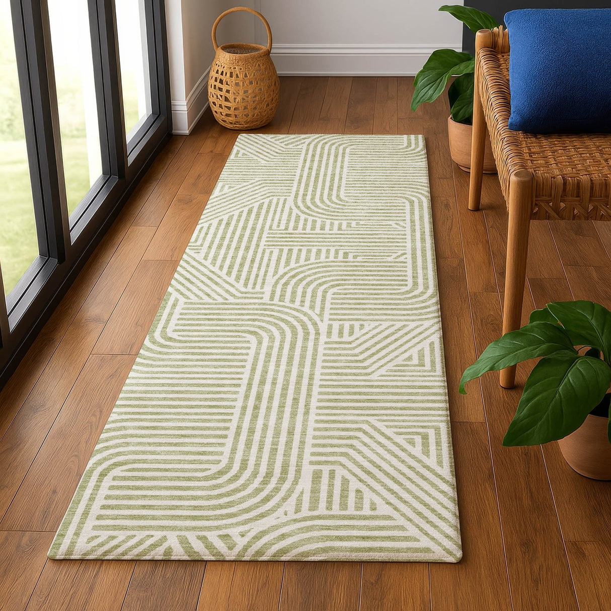 Dalyn The Reserve TR14 Aloe Rug shown in a room