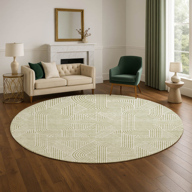Dalyn The Reserve TR14 Aloe Rug shown in a room