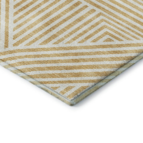 Dalyn The Reserve TR14 Gold Rug corner detail