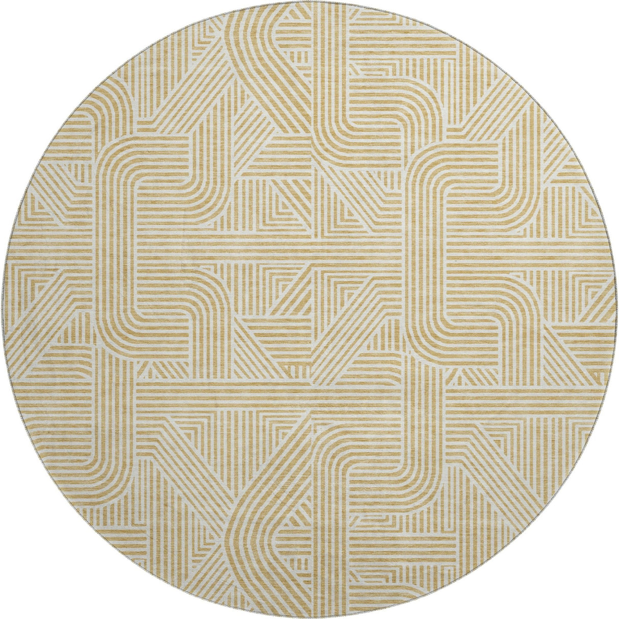 Dalyn The Reserve TR14 Gold Rug round rug