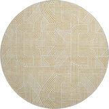 Dalyn The Reserve TR14 Gold Rug round rug