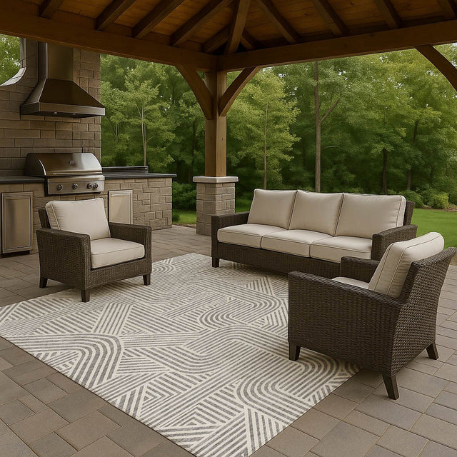 Dalyn The Reserve TR14 Gray Rug outdoor lifestyle image