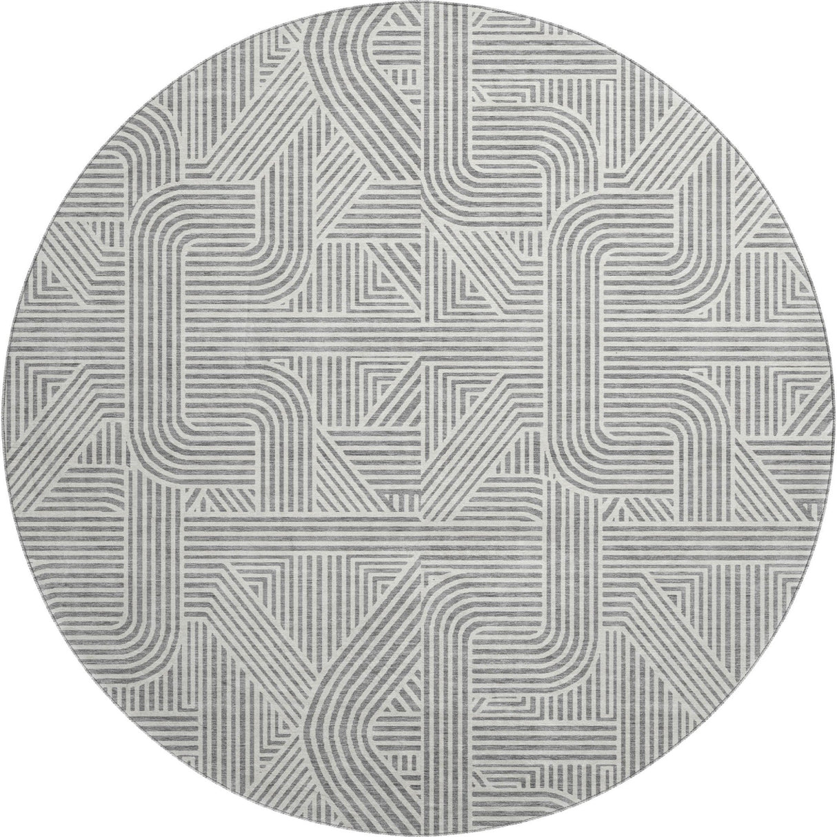 Dalyn The Reserve TR14 Gray Rug round rug