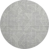 Dalyn The Reserve TR14 Gray Rug round rug