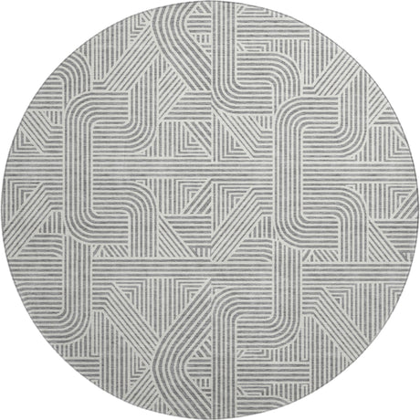 Dalyn The Reserve TR14 Gray Rug round rug