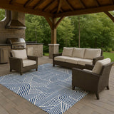 Dalyn The Reserve TR14 Navy Rug outdoor lifestyle image