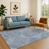 Dalyn The Reserve TR14 Navy Rug shown in a room