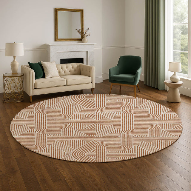 Dalyn The Reserve TR14 Paprika Rug shown in a room