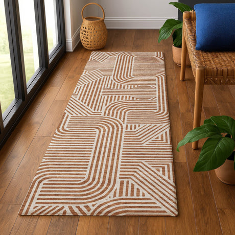 Dalyn The Reserve TR14 Paprika Rug shown in a room