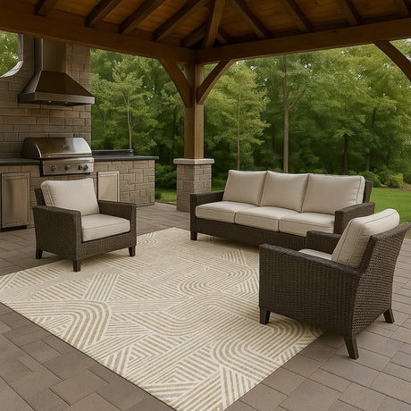 Dalyn The Reserve TR14 Putty Rug outdoor lifestyle image