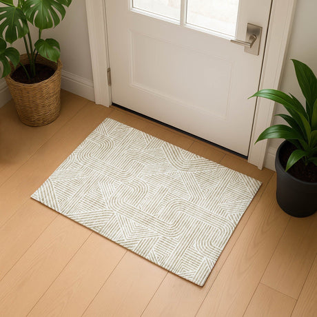 Dalyn The Reserve TR14 Putty Rug shown in a room