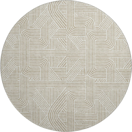 Dalyn The Reserve TR14 Putty Rug round rug
