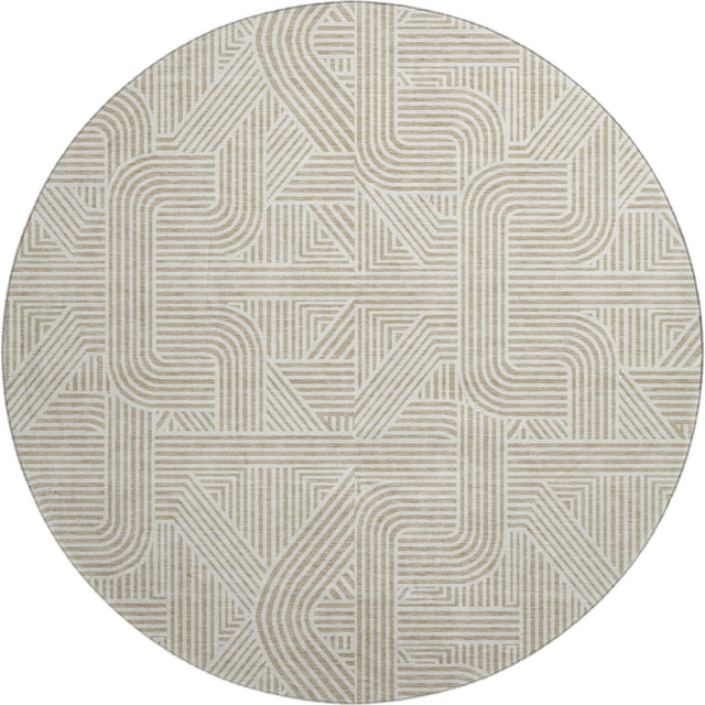 Dalyn The Reserve TR14 Putty Rug round rug
