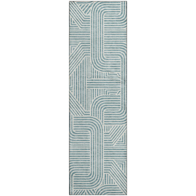 Dalyn The Reserve TR14 Teal Rug runner rug