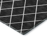 Dalyn The Reserve TR15 Black Rug corner detail