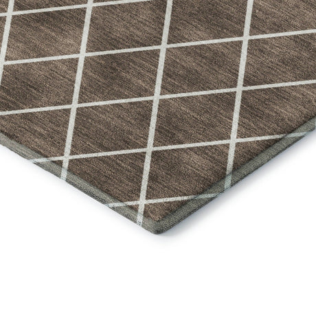 Dalyn The Reserve TR15 Brown Rug corner detail