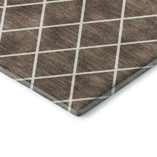 Dalyn The Reserve TR15 Brown Rug corner detail