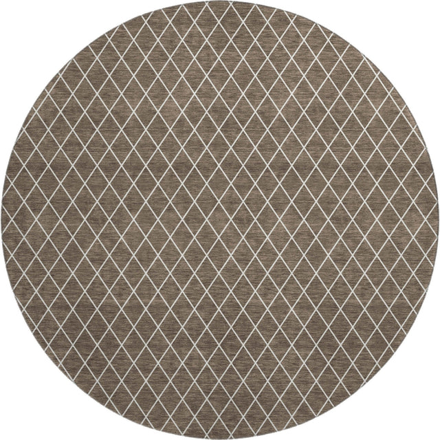 Dalyn The Reserve TR15 Brown Rug round rug