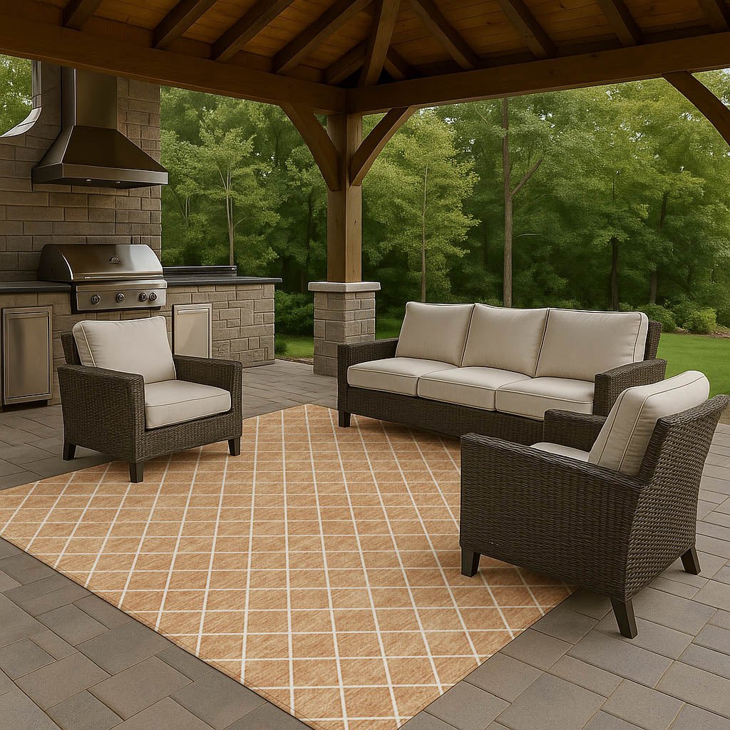 Dalyn The Reserve TR15 Copper Rug outdoor lifestyle image