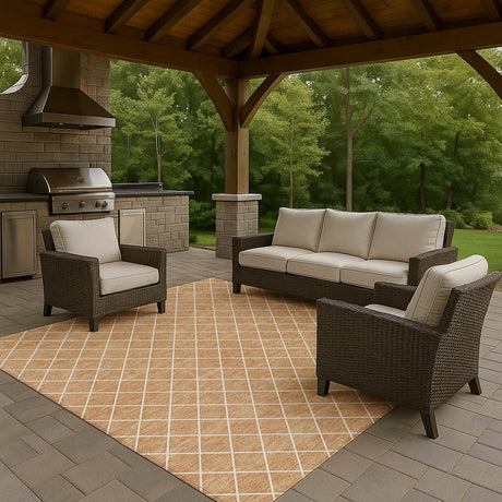 Dalyn The Reserve TR15 Copper Rug outdoor lifestyle image