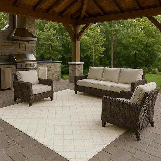 Dalyn The Reserve TR15 Ivory Rug outdoor lifestyle image