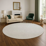 Dalyn The Reserve TR15 Silver Rug shown in a room