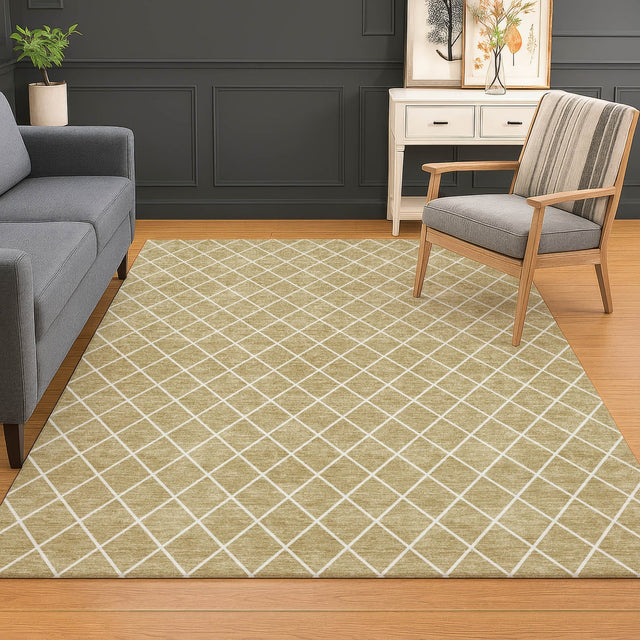 Dalyn The Reserve TR15 Walnut Rug shown in a room