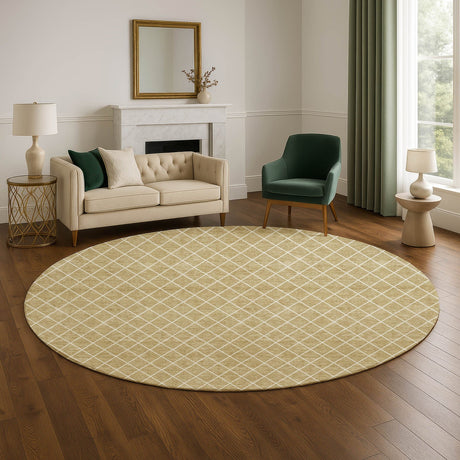 Dalyn The Reserve TR15 Walnut Rug shown in a room